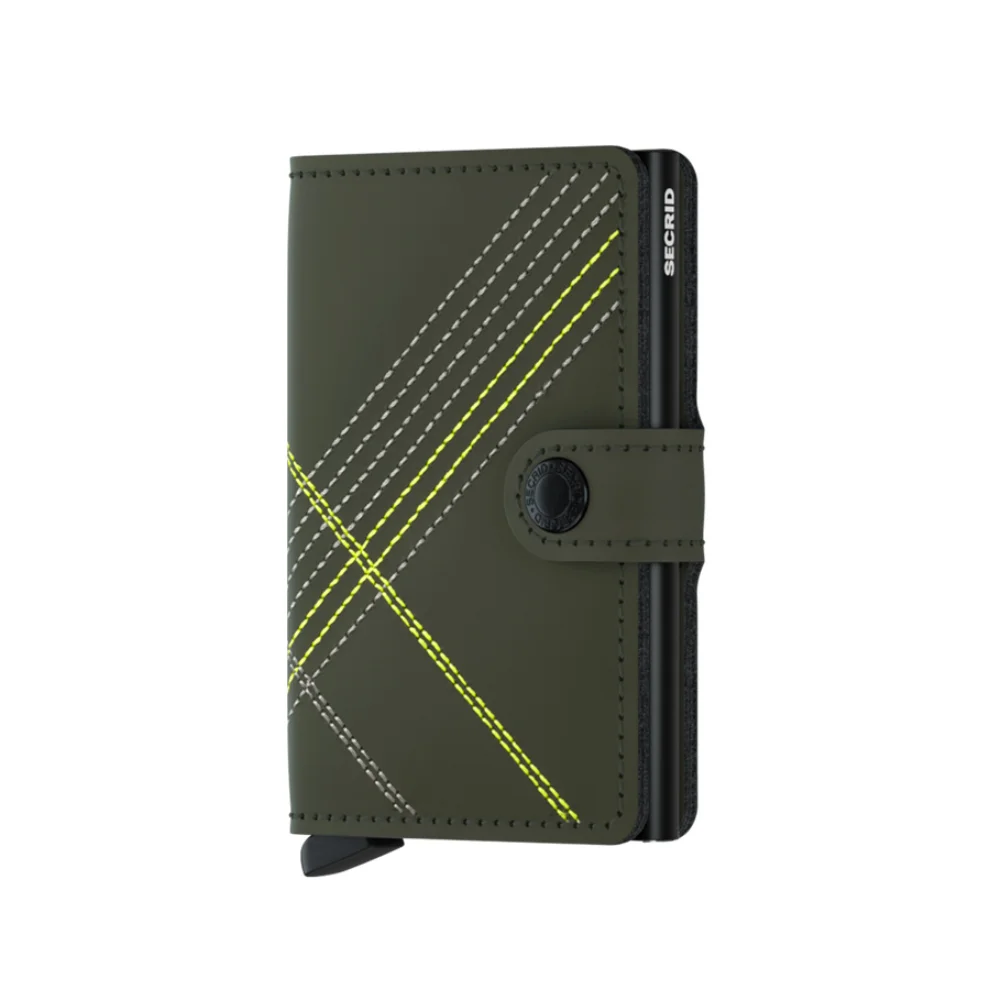 Secrid - Miniwallet Stitch Linea Lime Wallet