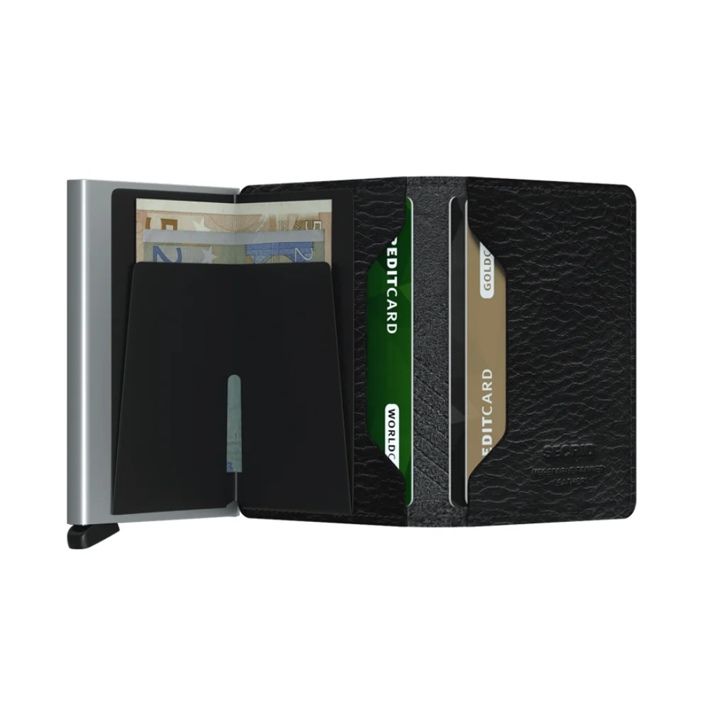 Secrid - Slimwallet Stitch Linea Black Wallet