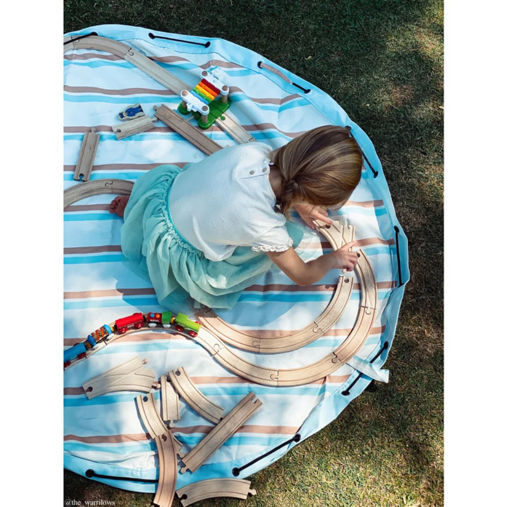 Play & GO	 - Outdoor Stripes Oyun Matı-Çantası