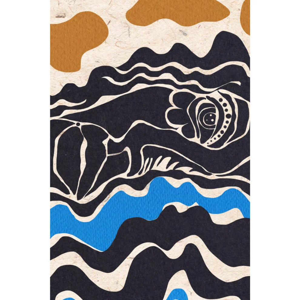 Nilol Print - Morning swim Print