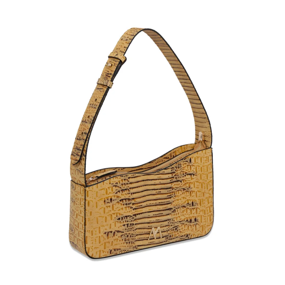 Mev's Atelier	 - Ephron Genuine Leather Baguette Bag Croco Print