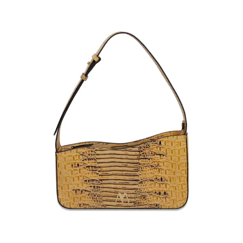 Mev's Atelier	 - Ephron Genuine Leather Baguette Bag Croco Print