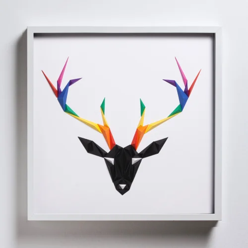 Paperpan	 - Rainbow Deer Artwork