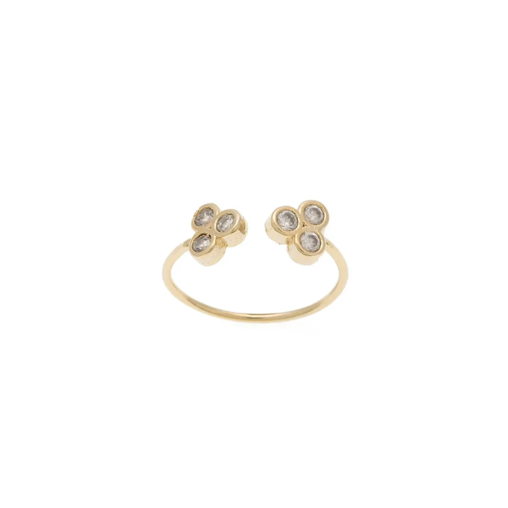 Miklan Istanbul - Open Ring Rhinestone Ring