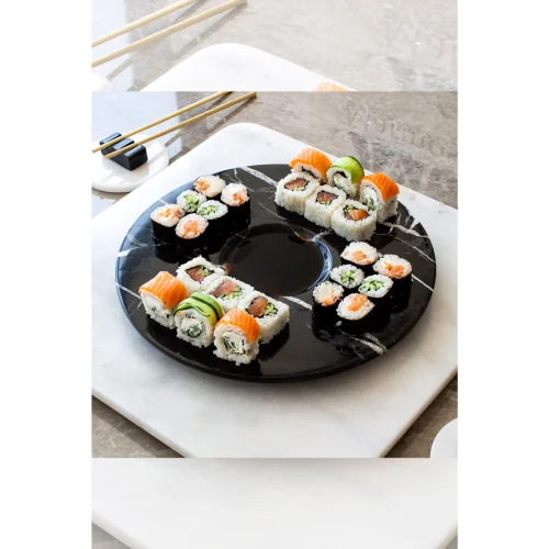 Marmosium Store - Sushi Sara Mermer Suşi Tabağı