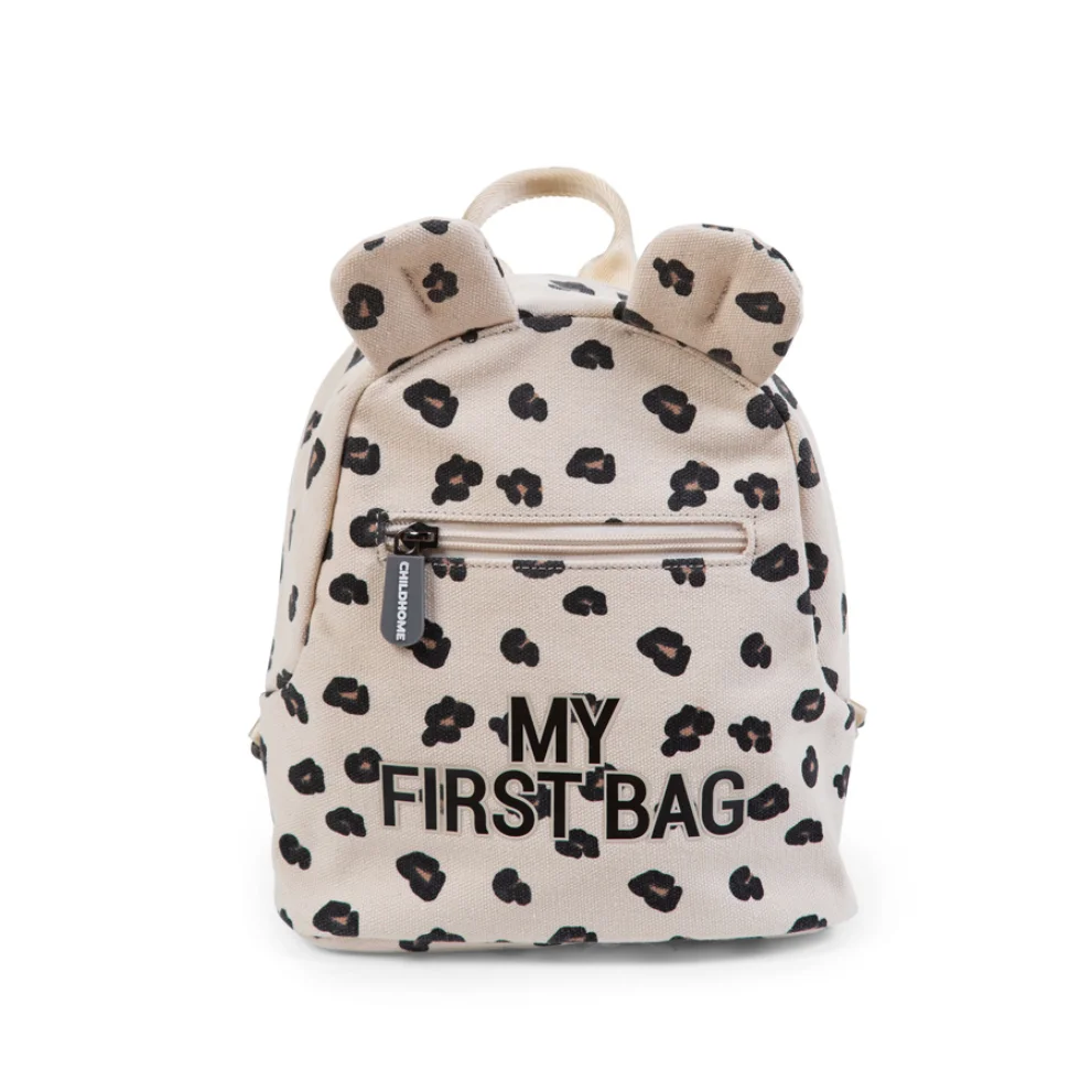 Childhome - My First Bag Canvas Leopar Çanta