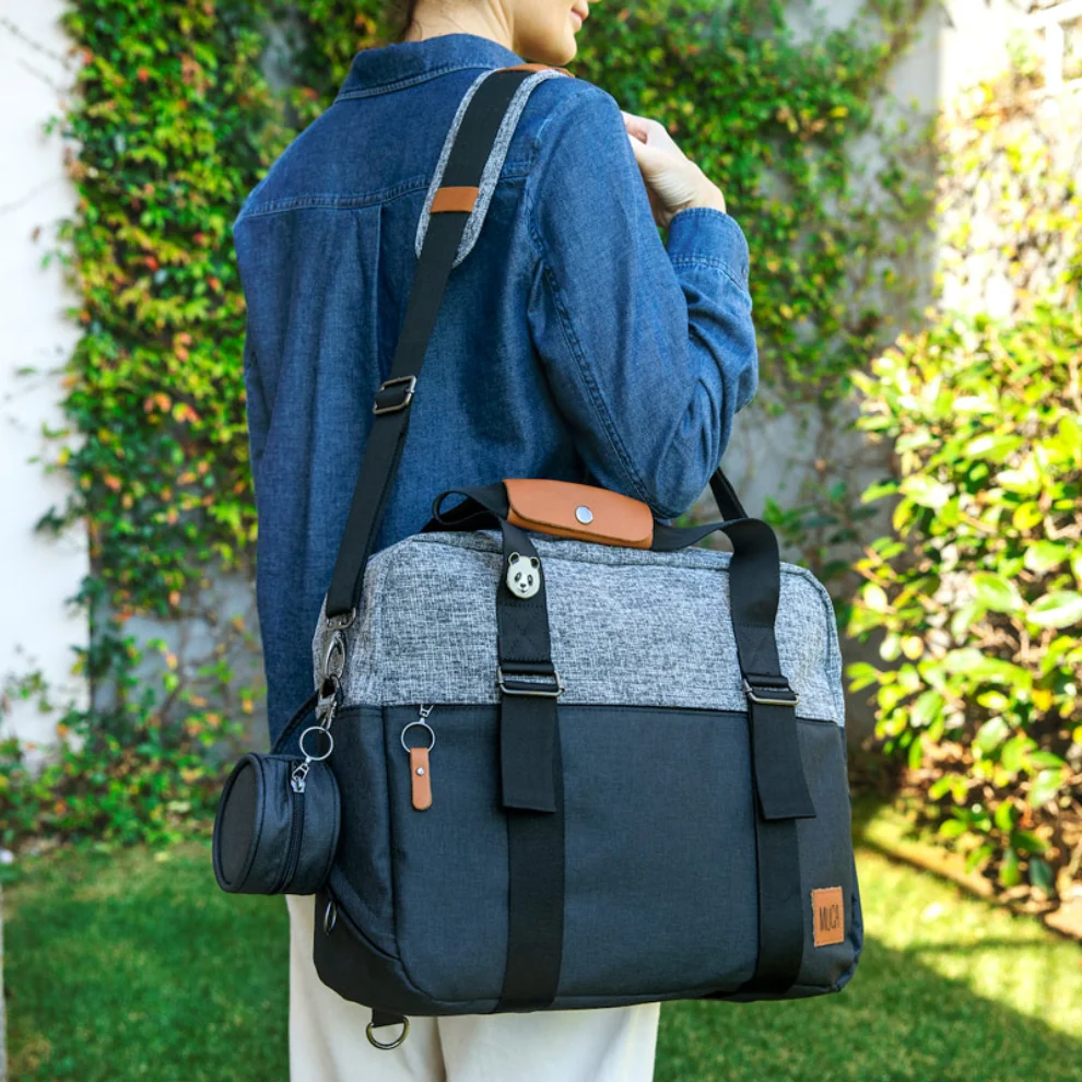 Muca Big Gogi Diaper Backpack Black/Grey hipicon