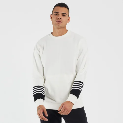 Tbasic - Striped Oversize Sweatshirt
