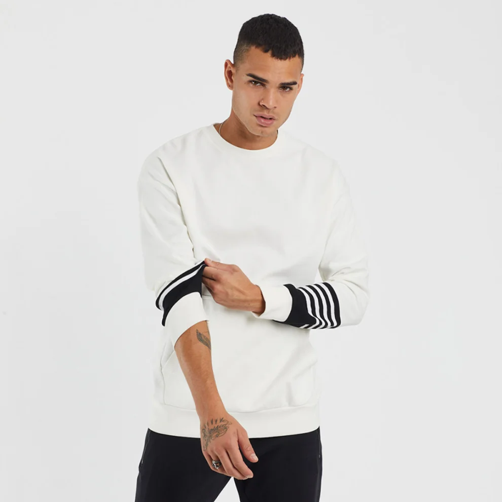 Tbasic - Striped Oversize Sweatshirt