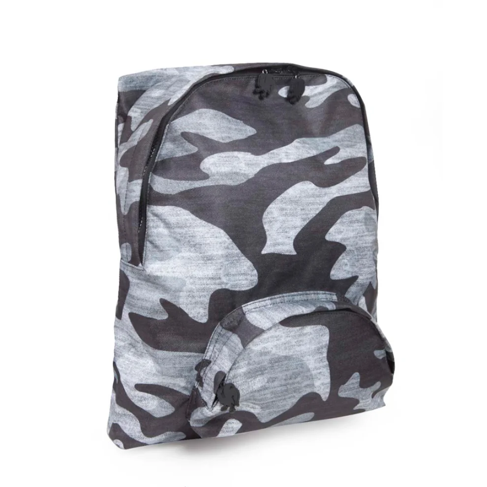 Morikukko - Grey Camouflage Backpack
