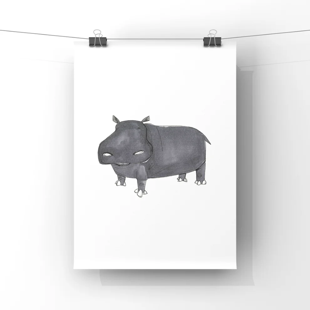 paperwork.istanbul	 - Hippo Poster