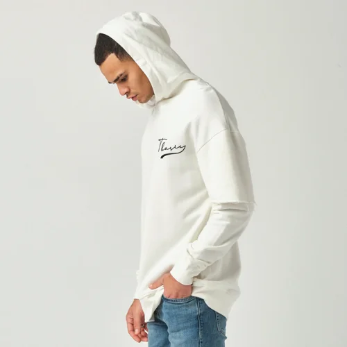 Tbasic - Parçalı Kol Hoodie