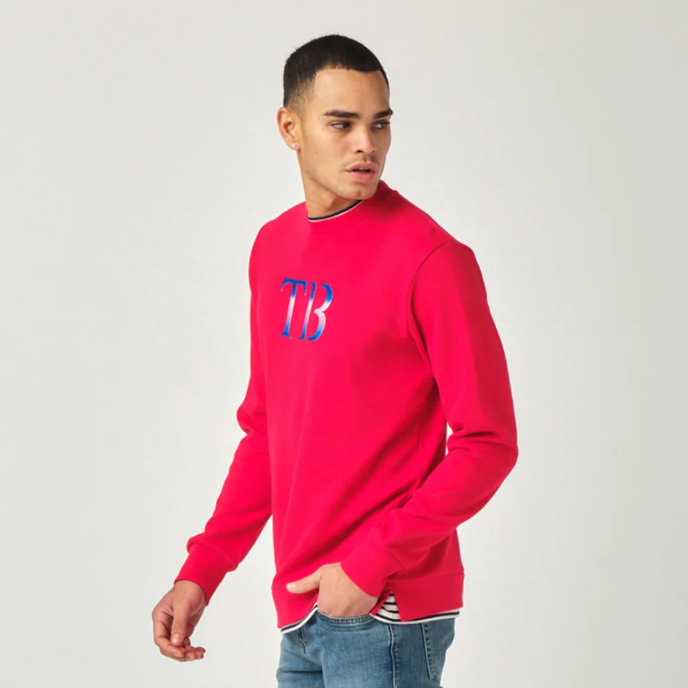 Tbasic - Renkli Nakış Sweatshirt