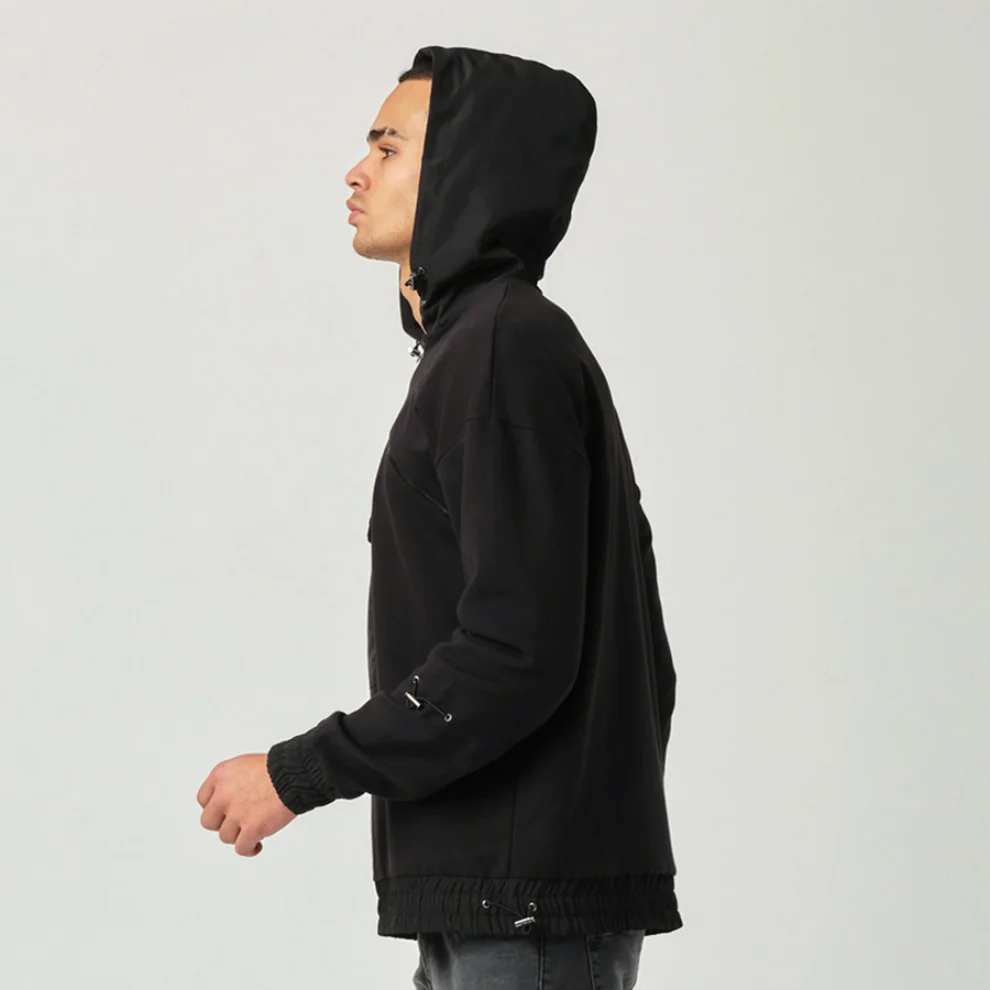 Tbasic - Cross Zipper Sweatshirt 