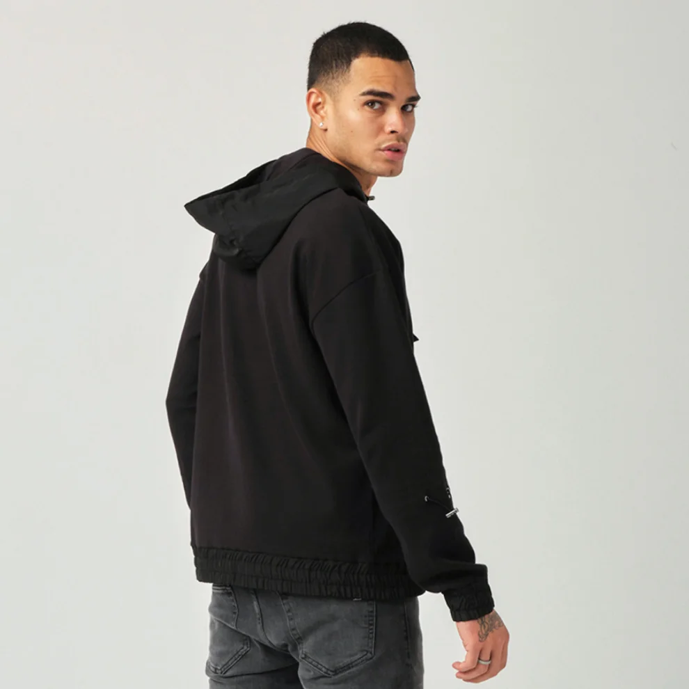 Tbasic - Cross Zipper Sweatshirt 