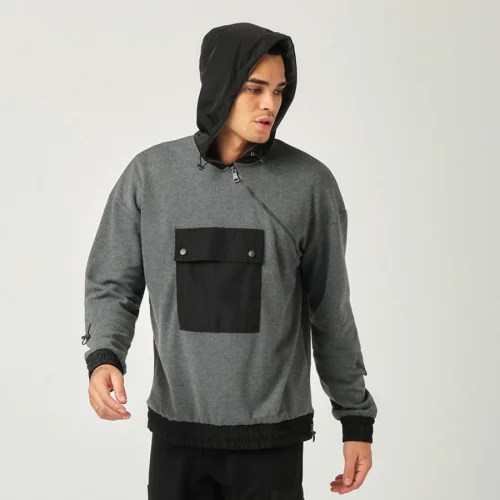 Tbasic - Çapraz Fermuarlı Sweatshirt 