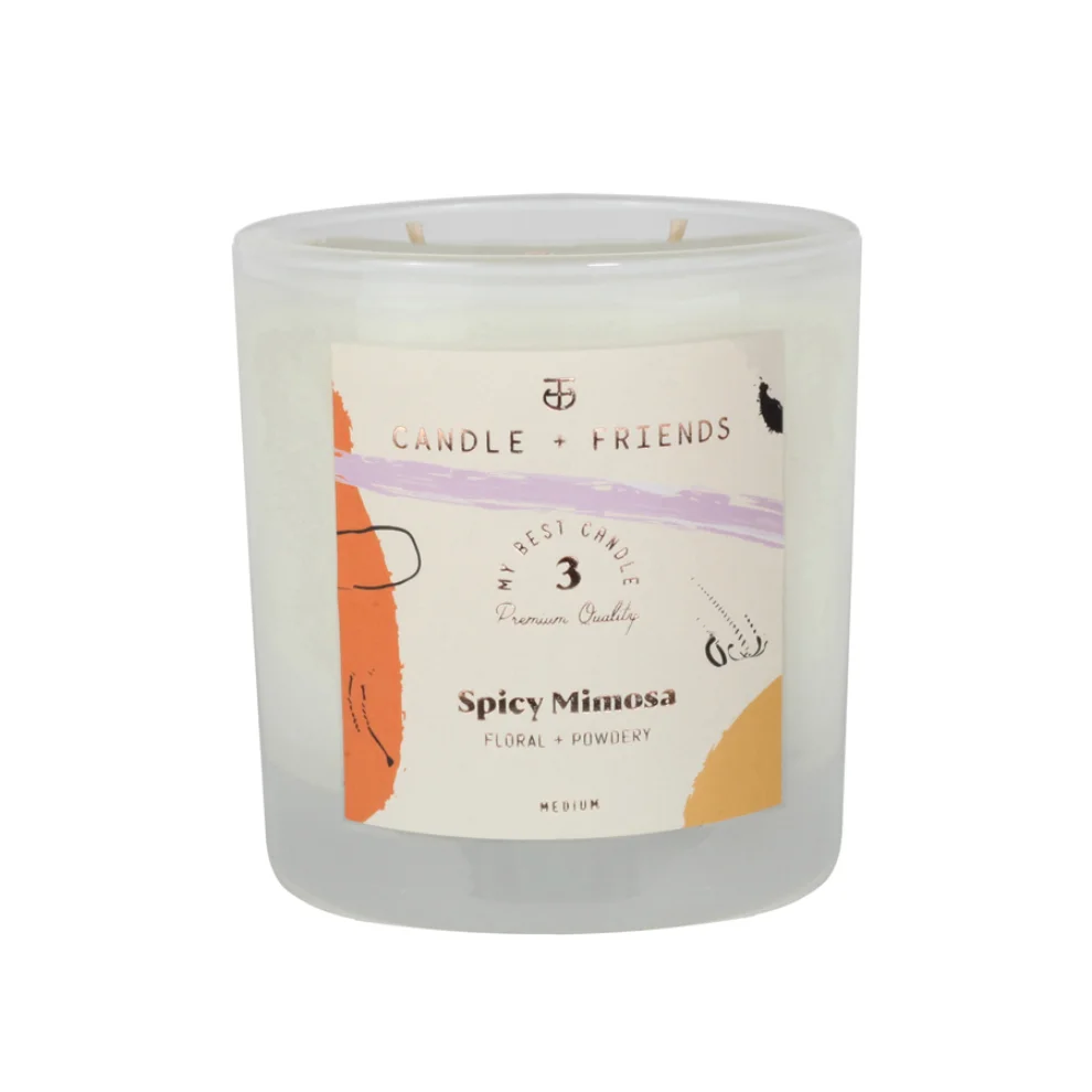 Candle and Friends - No.3 Spicy Mimosa Double Wick Glass Candle