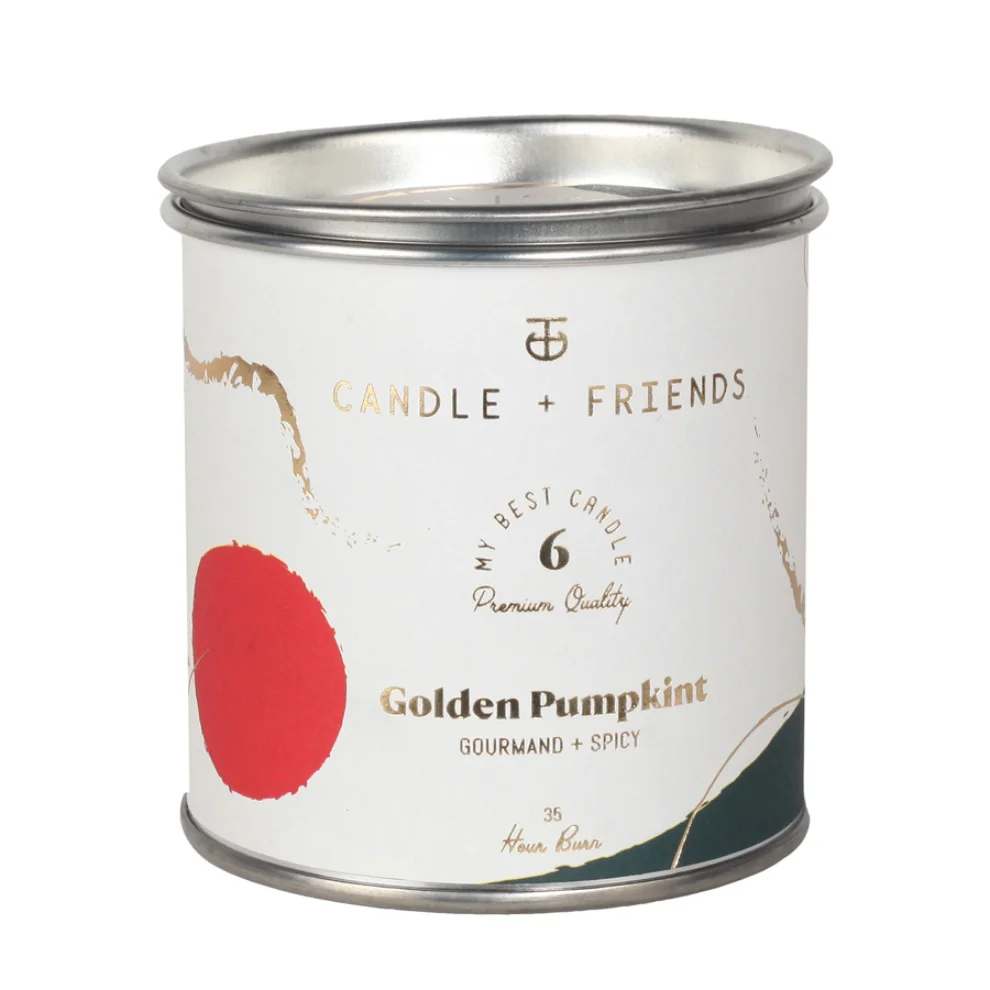 Candle and Friends - No.6 Golden Pumpkint Tin Candle