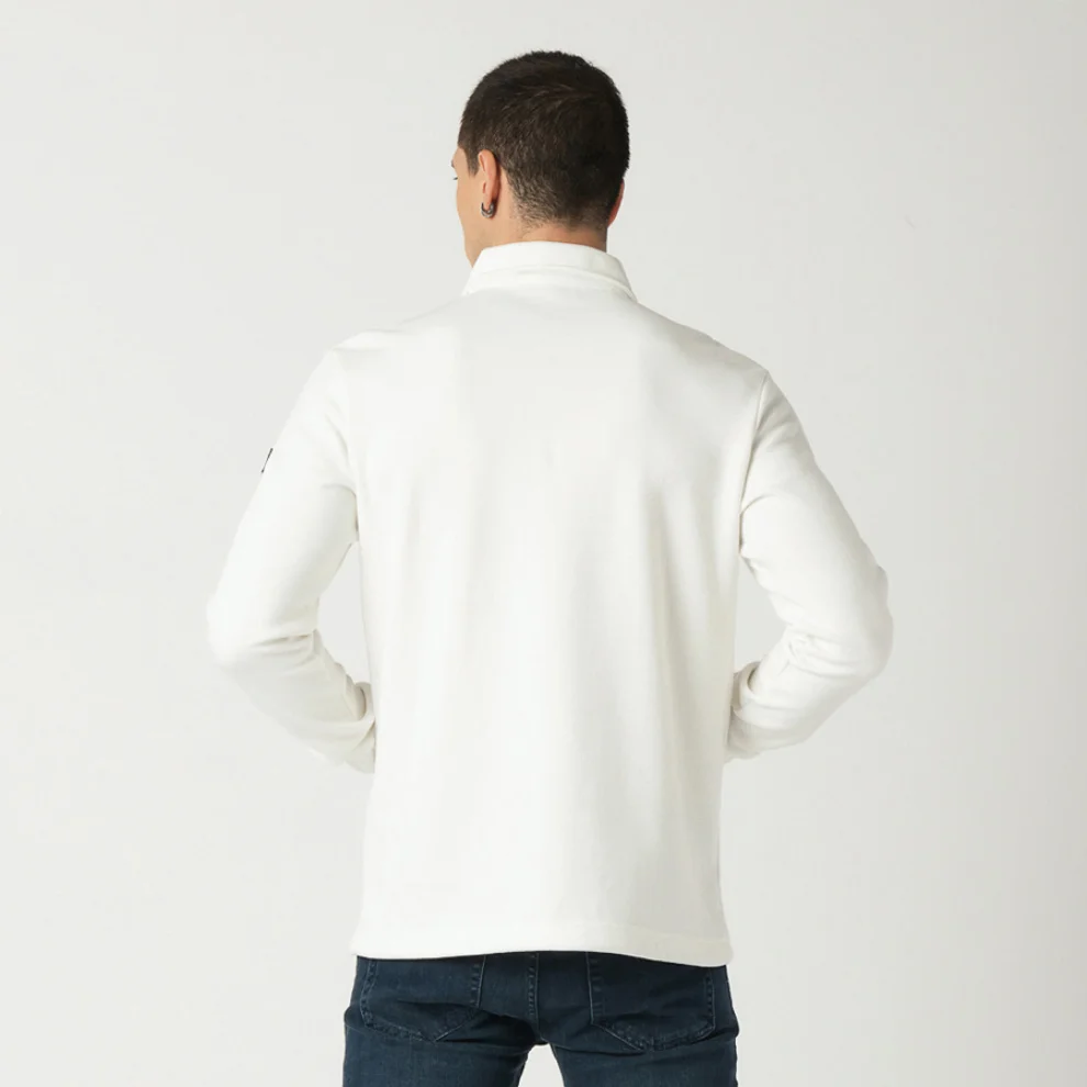 Tbasic - Fermuarlı Polo Yaka Sweatshirt