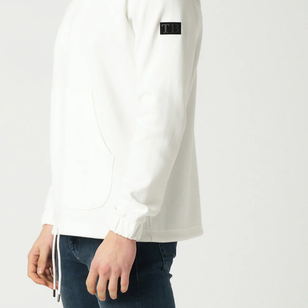 Tbasic - Zipper Polo Sweatshirt 