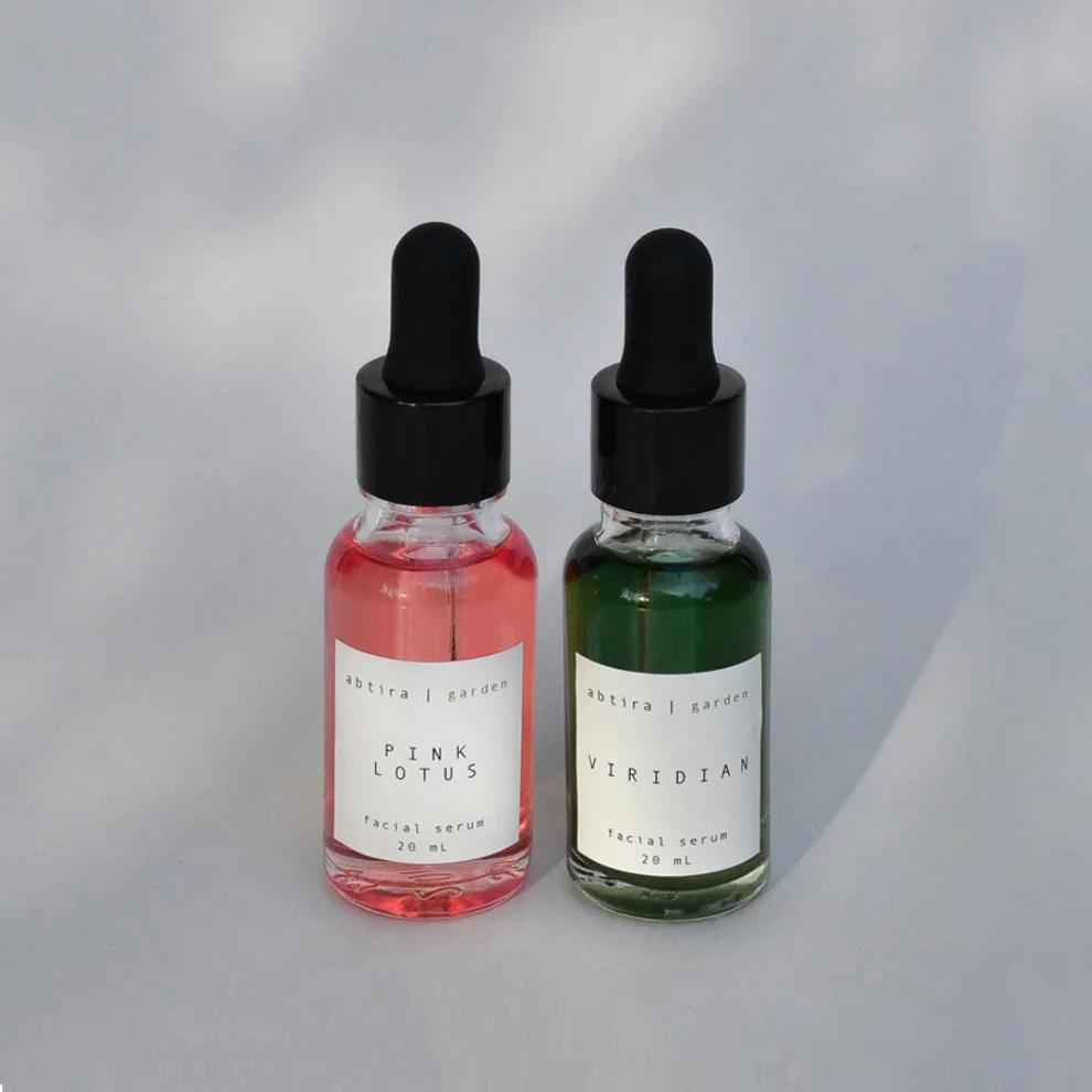 abtira | garden - Viridian & Pink Lotus - Karma Cilt İçin İkili Serum Paketi 