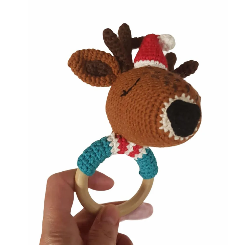 Happy Folks - Snow Deer Teething Toy