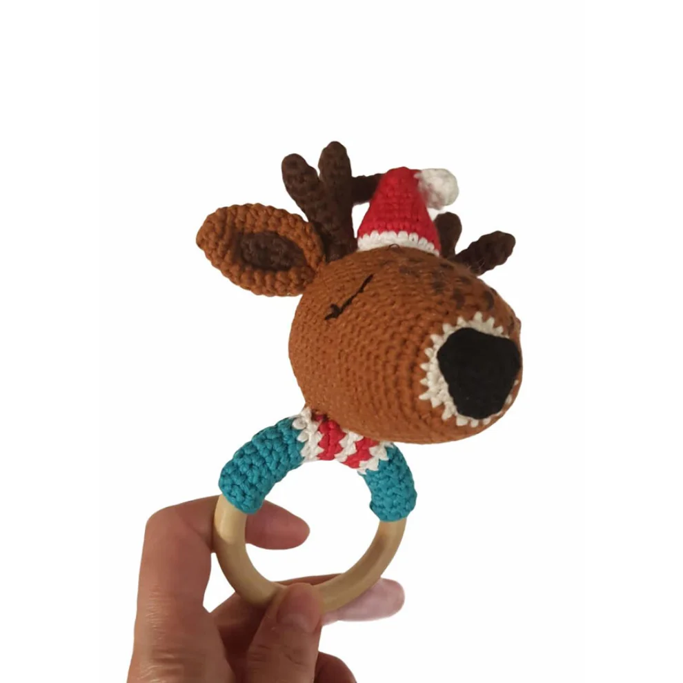 Happy Folks - Snow Deer Teething Toy