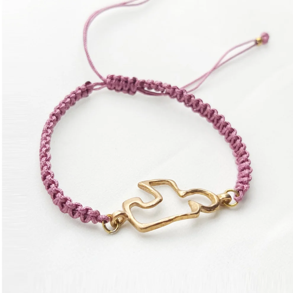 POJWoman by Pelin Özerson - Life Elixir Bronze Mantra Bracelet