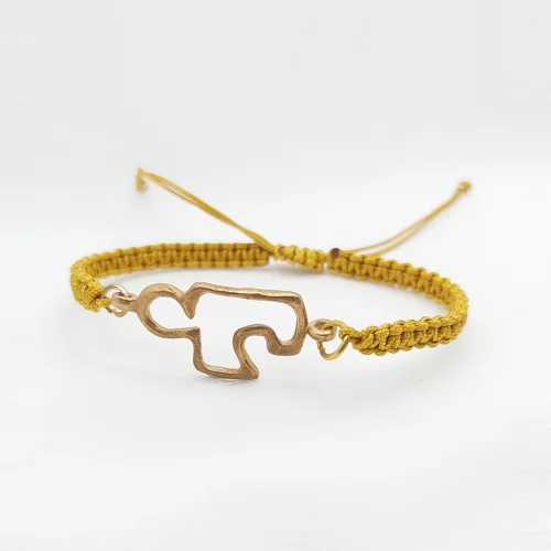 POJWoman by Pelin Özerson - Life Elixir Bronze Mantra Bracelet