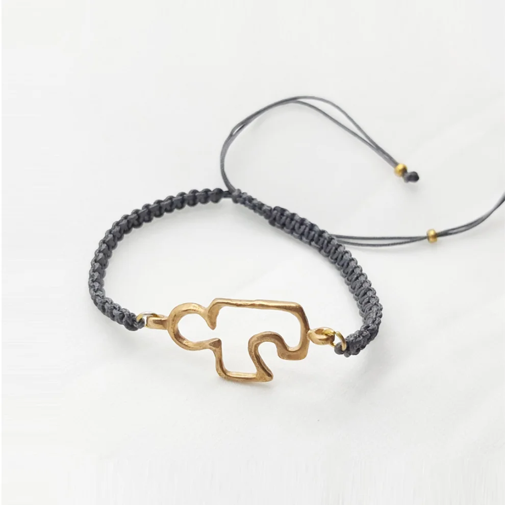 POJWoman by Pelin Özerson - Life Elixir Bronze Mantra Bracelet