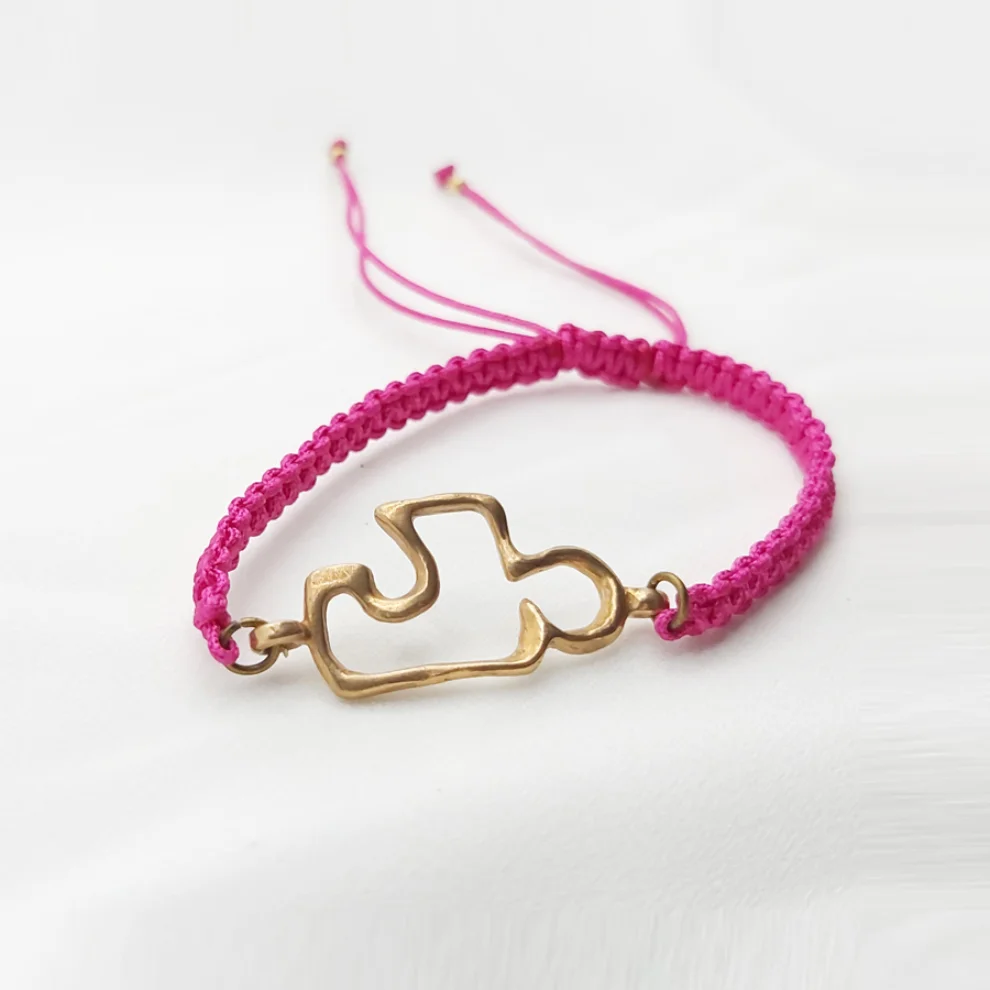 POJWoman by Pelin Özerson - Life Elixir Bronze Mantra Bracelet