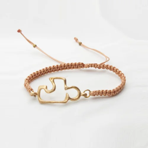 POJWoman by Pelin Özerson - Life Elixir Bronze Mantra Bracelet