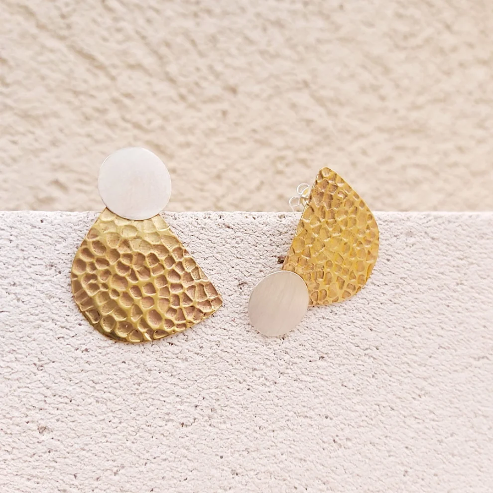 POJWoman by Pelin Özerson - My Home Half Moon Earrings