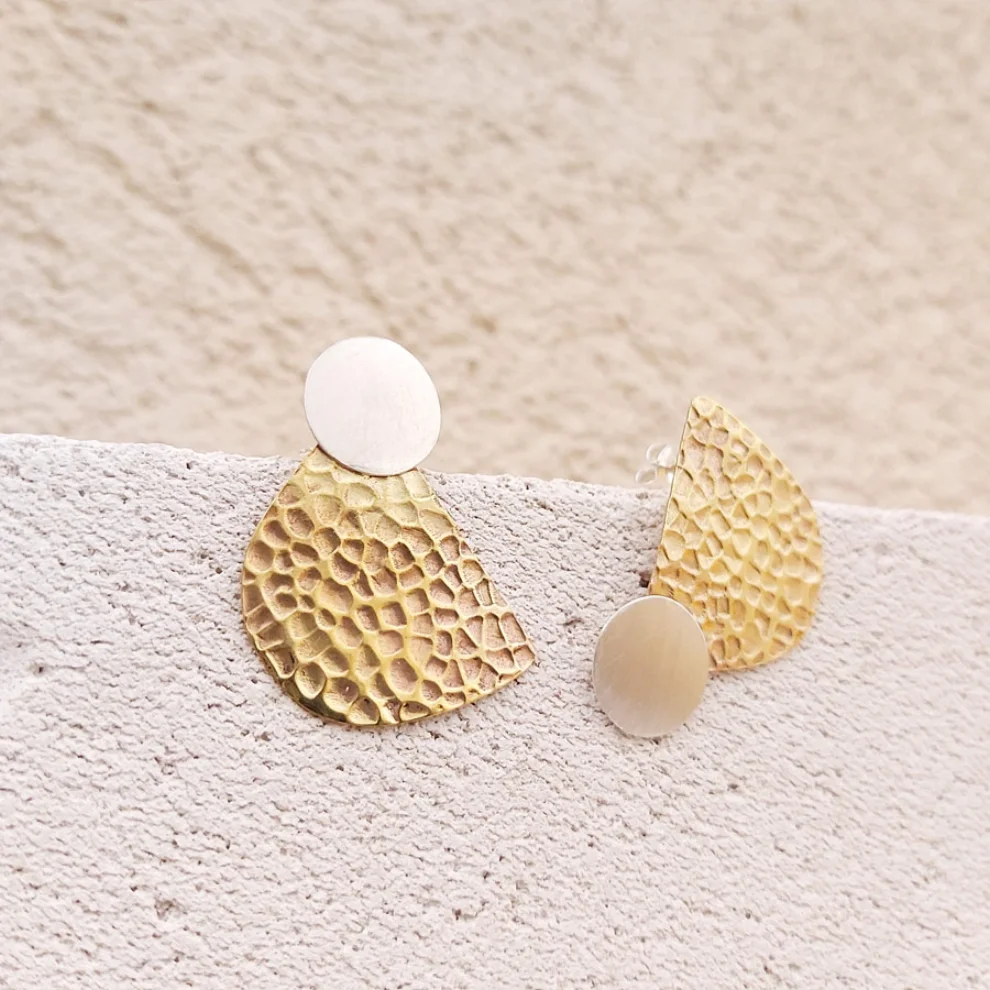 POJWoman by Pelin Özerson - My Home Half Moon Earrings