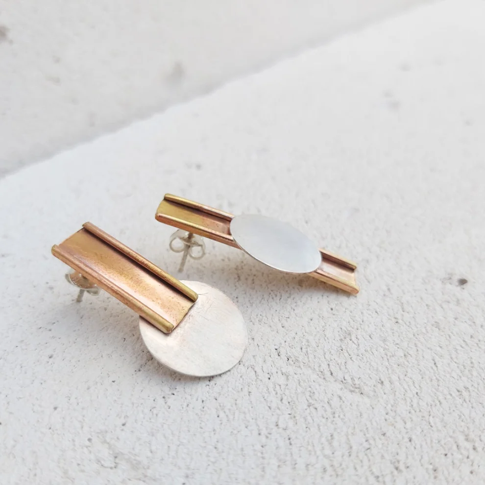 POJWoman by Pelin Özerson - Roads And Rounds Earrings