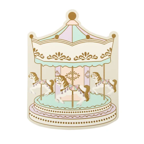 Cheerlabs - Happy Birthday Greeting Card With Music - Carousel