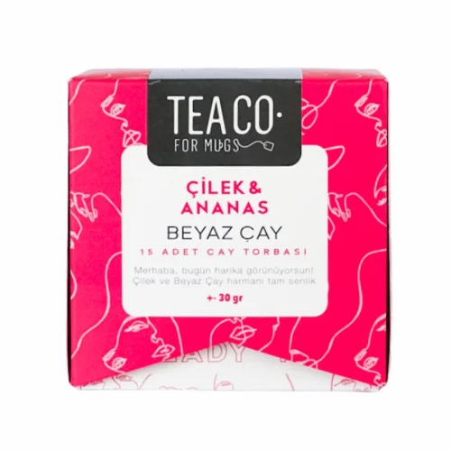 Tea Co. - My Name Is Lady T. - Strawberry White Tea Tea Bag Box of 15
