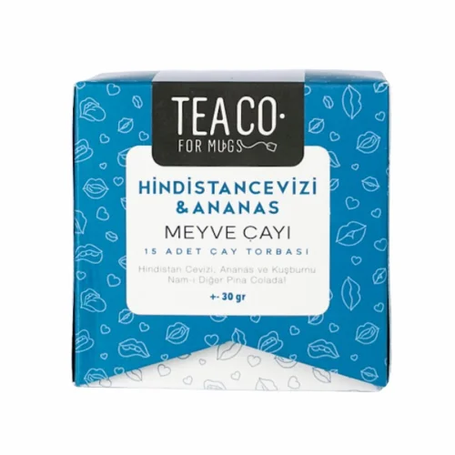 Tea Co. - Read My Lips - Ananas Ve Hindistan Cevizli Meyve Çayı 15'li Çay Poşeti Kutusu