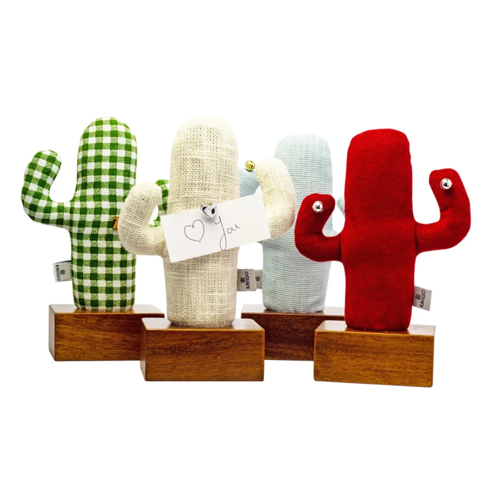 KAYIGO - Kayigo Cactus Lavender Filled Note Holder / Red - Wooden