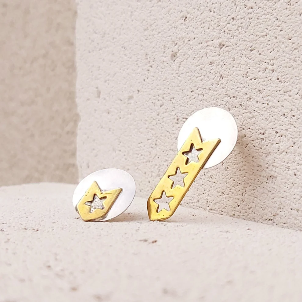 POJWoman by Pelin Özerson - Star Earrings