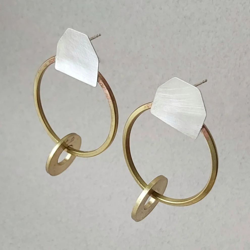 POJWoman by Pelin Özerson - Equilibrium Earrings - Trapezoid