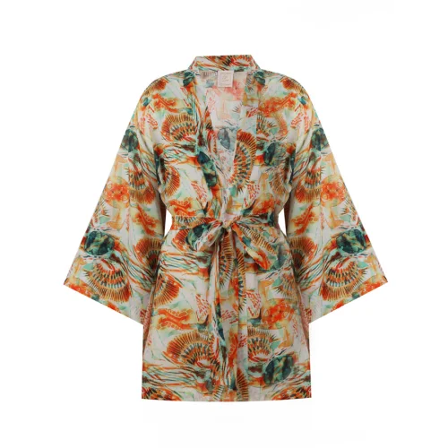 Belle Ame - Pavo Short Kimono