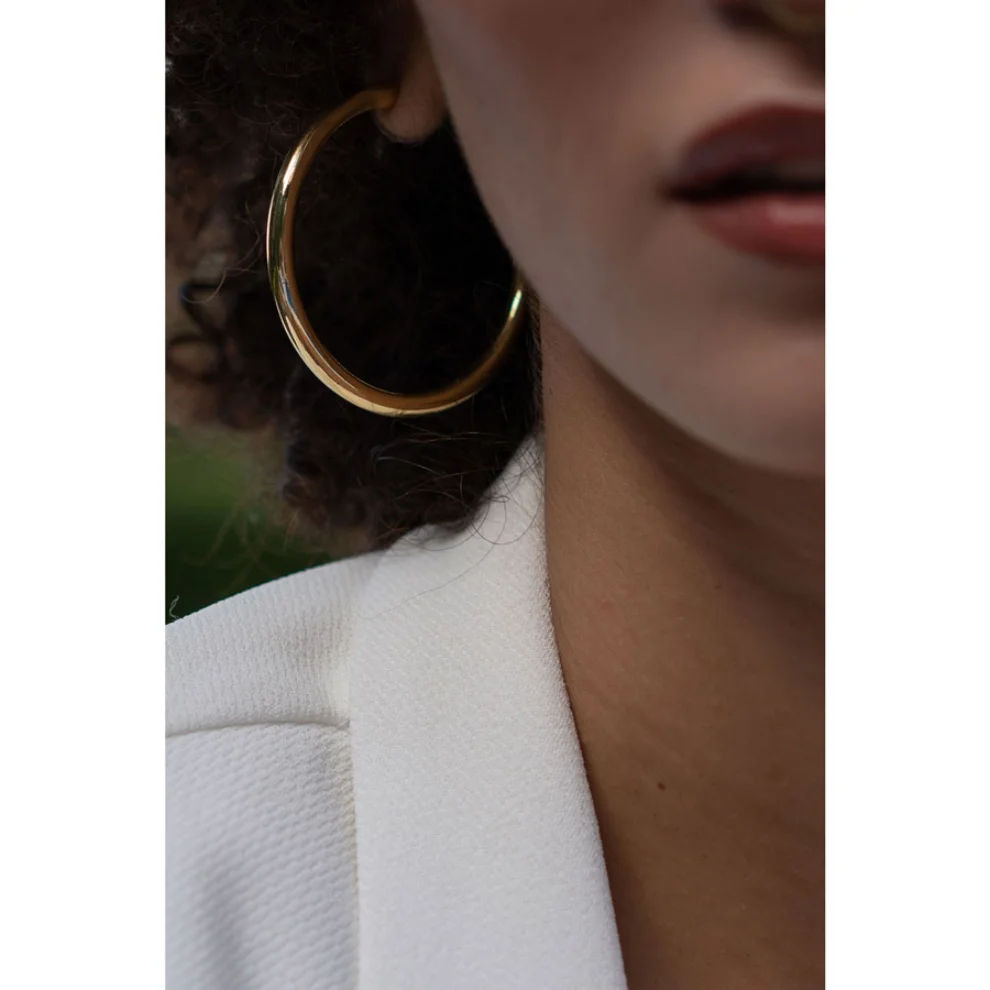 Miklan Istanbul - Jumbo Daley Hoops Earring