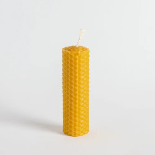 Root Aromaterapi - Set of 2 Medium Size Rolled Natural Beeswax Candles