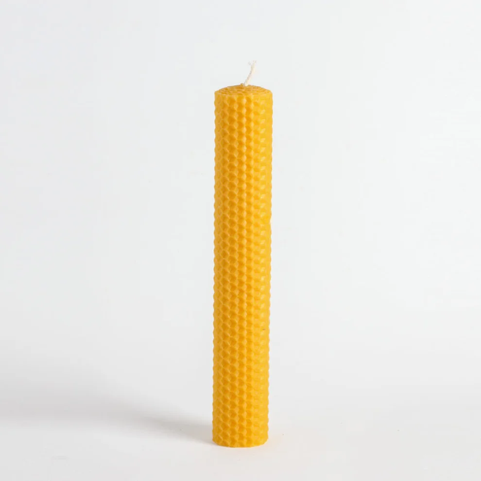 Root Aromaterapi - Thick Size  Rolled Natural Beeswax Candle