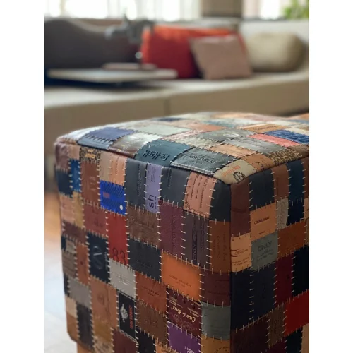 Upcycle Design by Ali Semiz - Jakron Pouffe