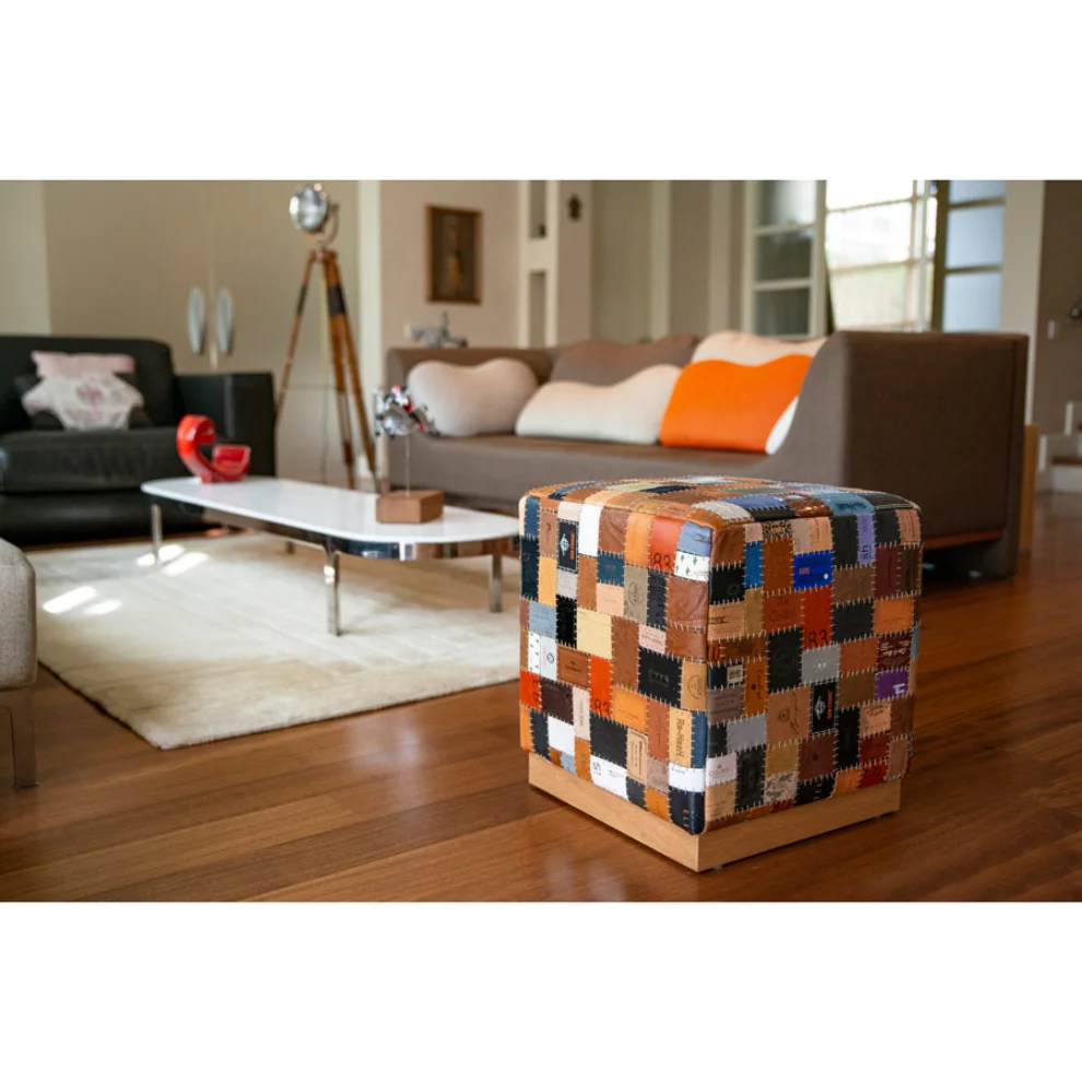 Upcycle Design by Ali Semiz - Jakron Pouffe