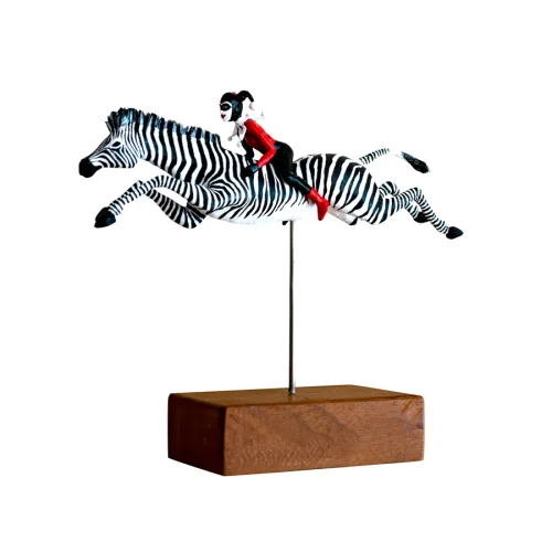 Upcycle Design by Ali Semiz - Jester and Zebra Sculpture