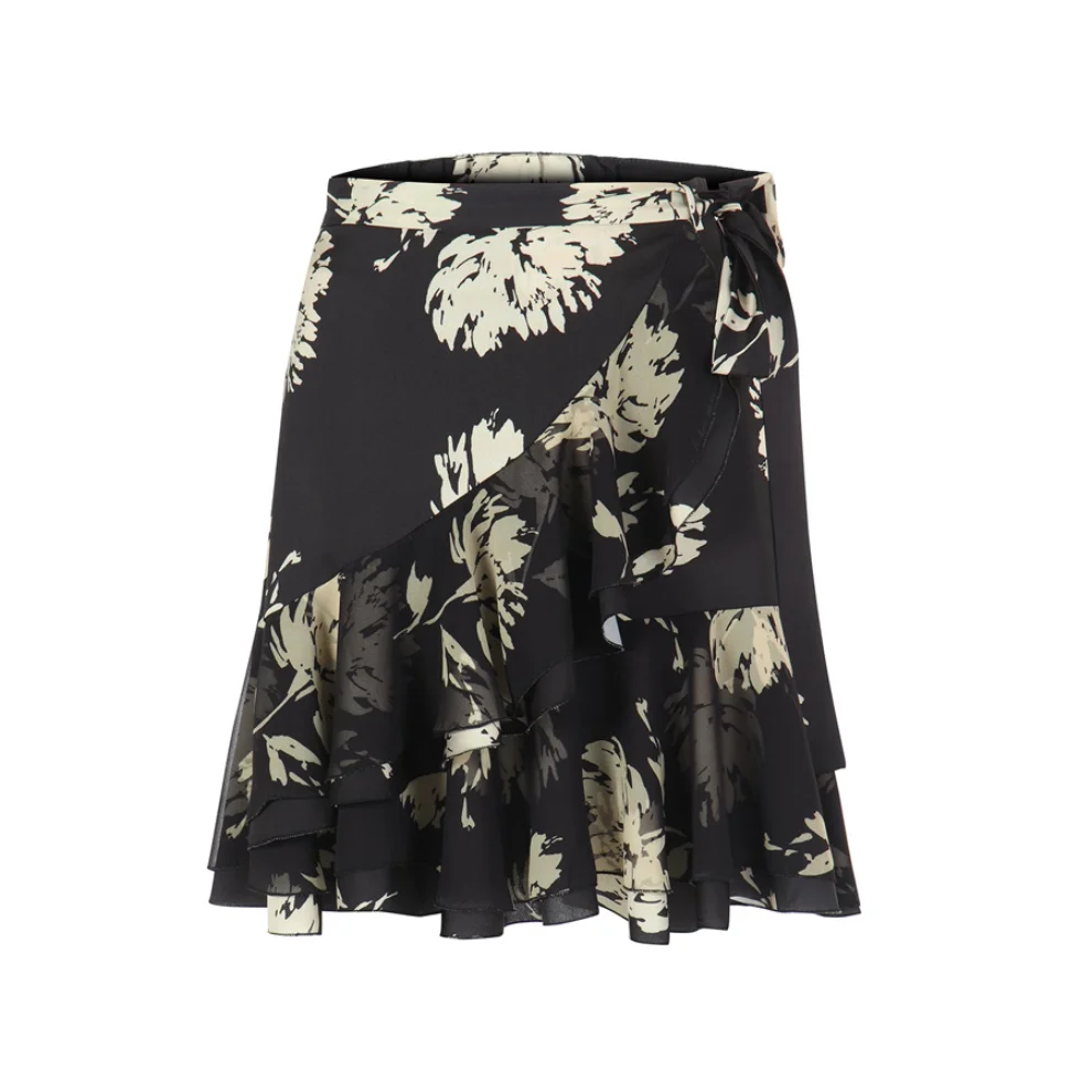 Luxez - Gia Ruffle Satin Skirt