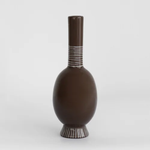 Dodo Seramik Atölyesi - Simple Series Dark Brown Vase